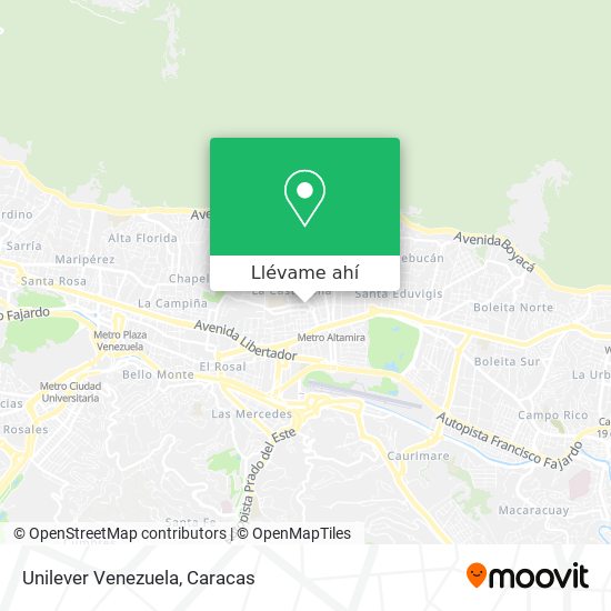 Mapa de Unilever Venezuela