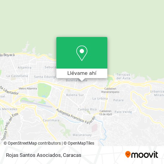 Mapa de Rojas Santos Asociados