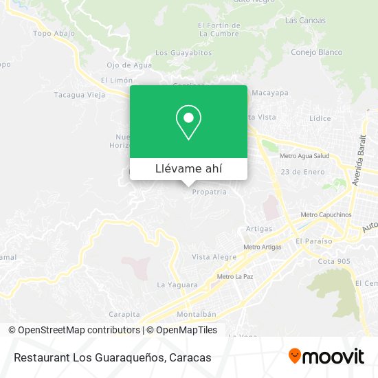 Mapa de Restaurant Los Guaraqueños