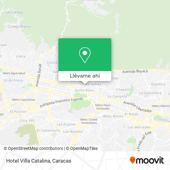 Mapa de Hotel Villa Catalina