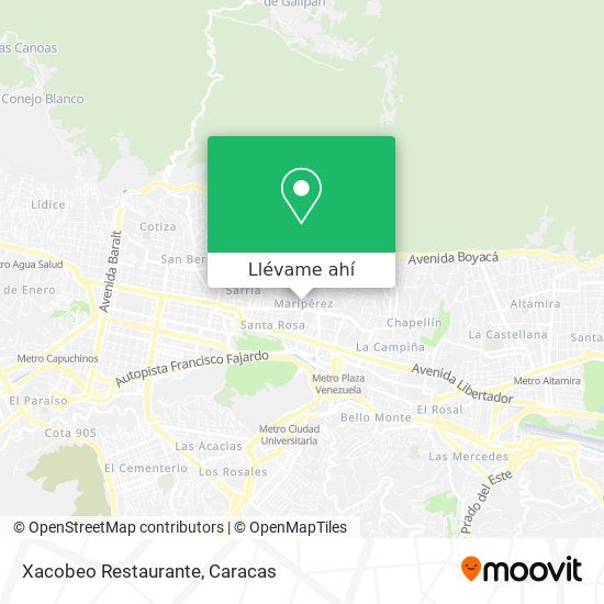 Mapa de Xacobeo Restaurante