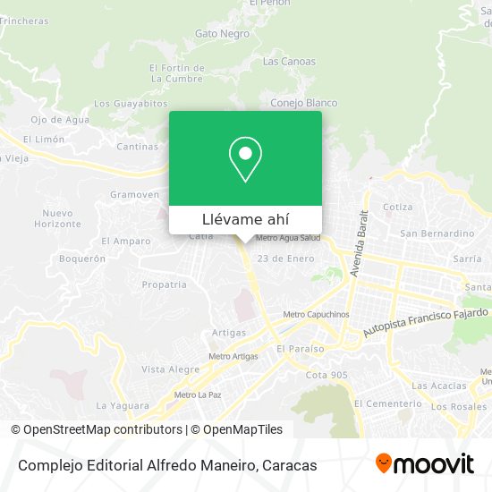 Mapa de Complejo Editorial Alfredo Maneiro