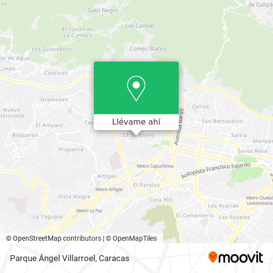 Mapa de Parque Ángel Villarroel