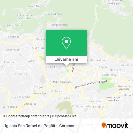 Mapa de Iglesia San Rafael de Pagüita