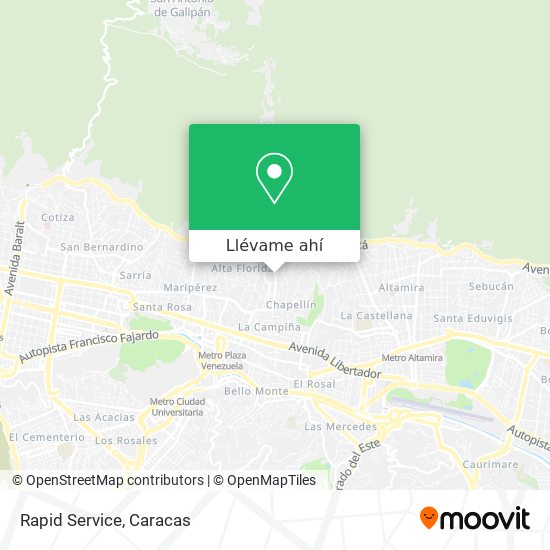 Mapa de Rapid Service