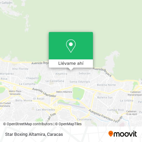 Mapa de Star Boxing Altamira
