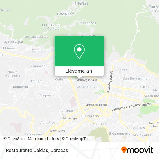 Mapa de Restaurante Caldas