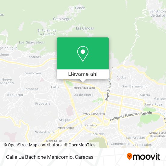 Mapa de Calle La Bachiche Manicomio
