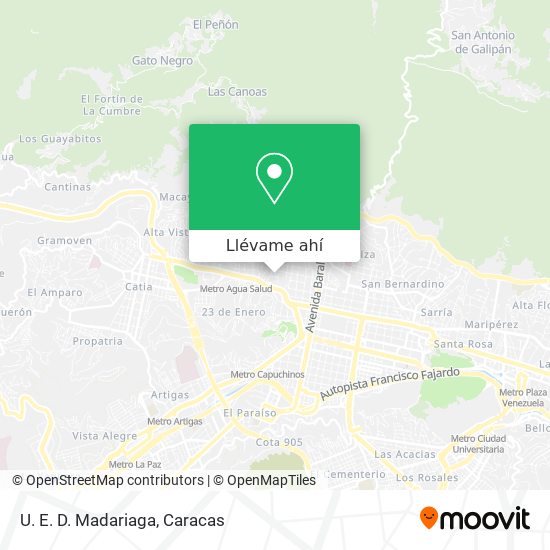 Mapa de U. E. D. Madariaga