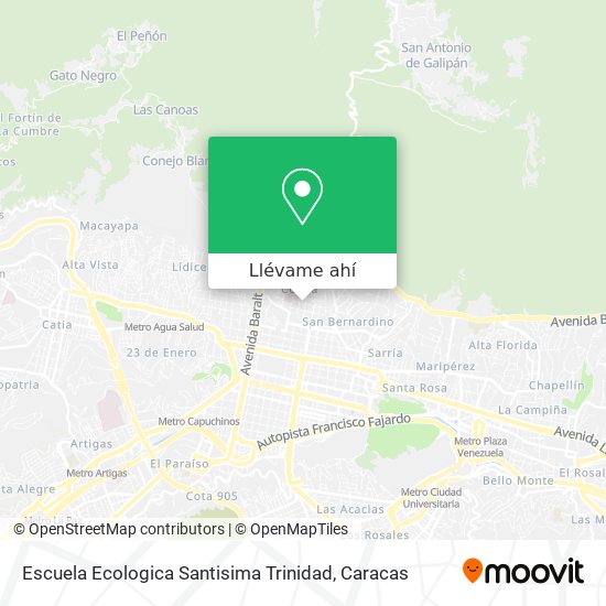 Mapa de Escuela Ecologica Santisima Trinidad