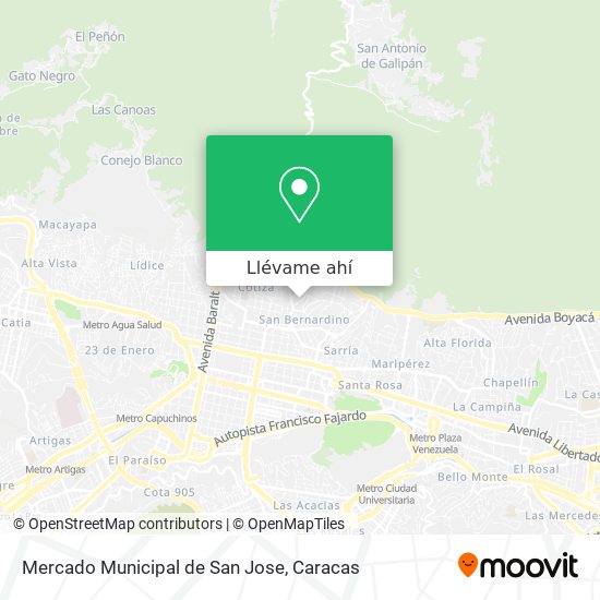 Mapa de Mercado Municipal de San Jose