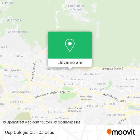 Mapa de Uep Colegio Cial