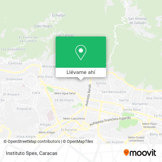 Mapa de Instituto Spes