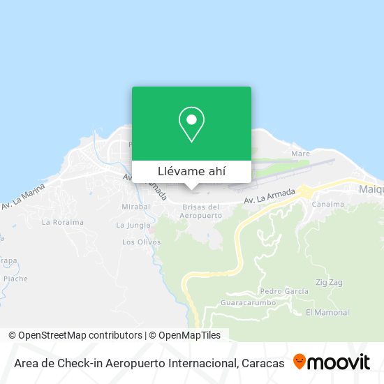 Mapa de Area de Check-in Aeropuerto Internacional