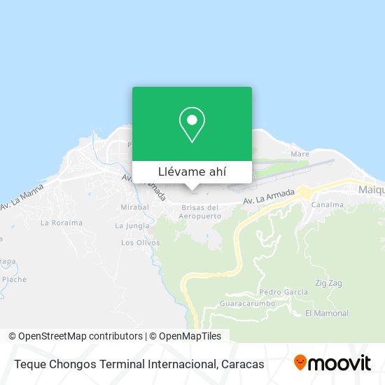 Mapa de Teque Chongos Terminal Internacional