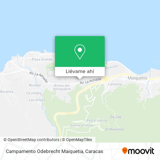 Mapa de Campamento Odebrecht Maiquetia