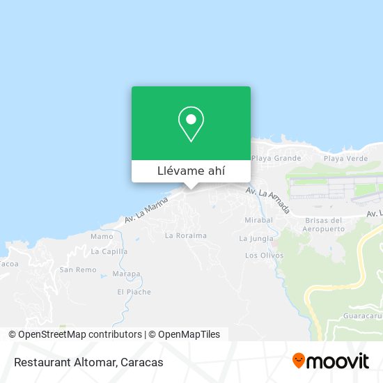 Mapa de Restaurant Altomar