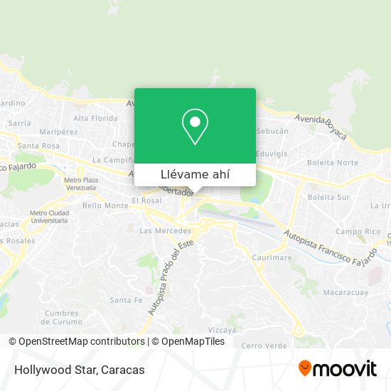 Mapa de Hollywood Star