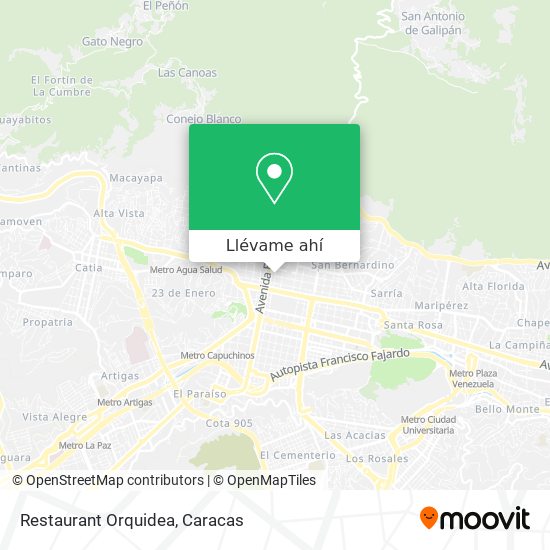 Mapa de Restaurant Orquidea