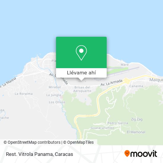 Mapa de Rest. Vitrola Panama