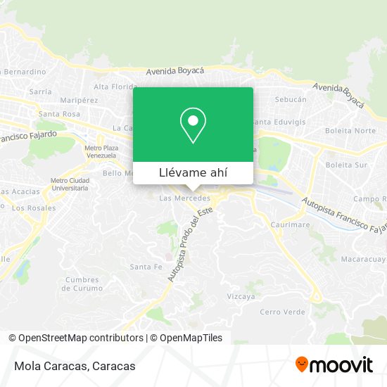 Mapa de Mola Caracas
