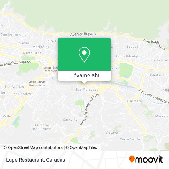 Mapa de Lupe Restaurant