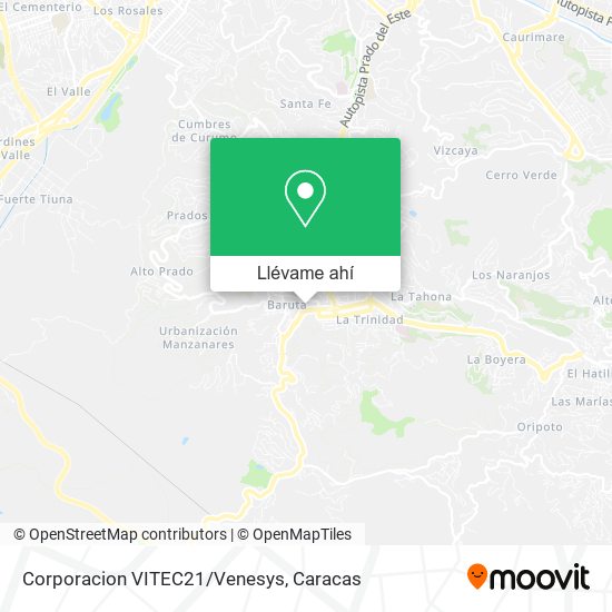 Mapa de Corporacion VITEC21/Venesys