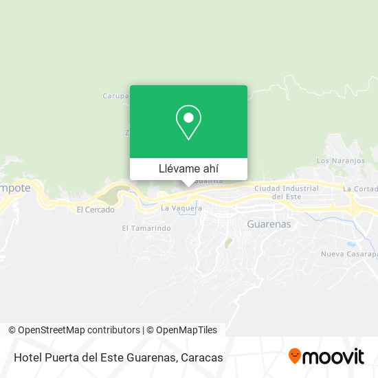 Mapa de Hotel Puerta del Este Guarenas