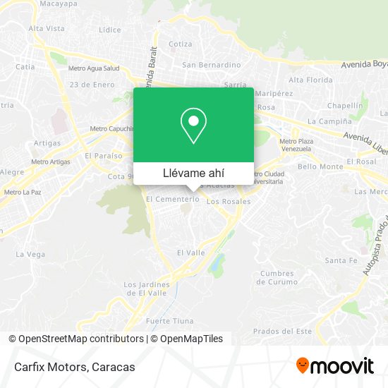 Mapa de Carfix Motors