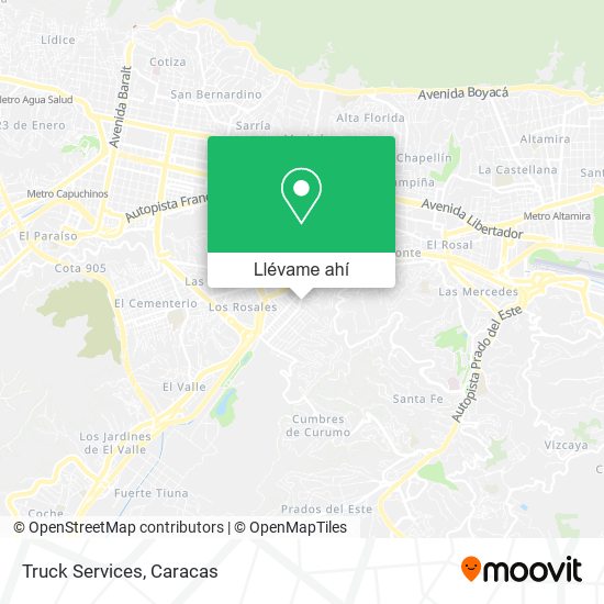 Mapa de Truck Services