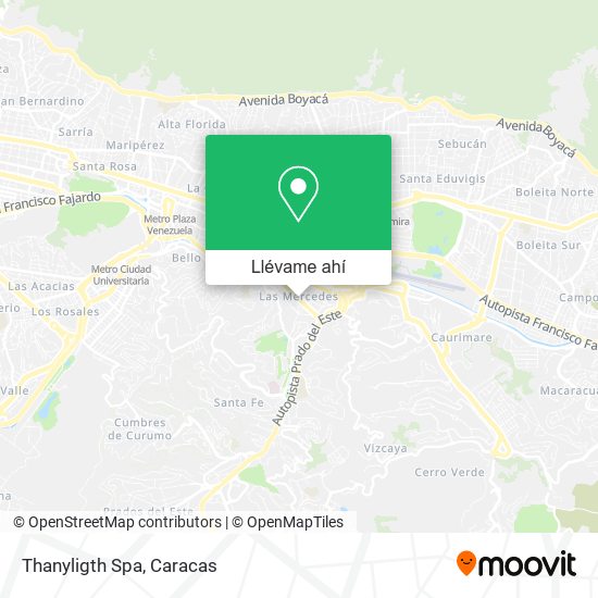 Mapa de Thanyligth Spa