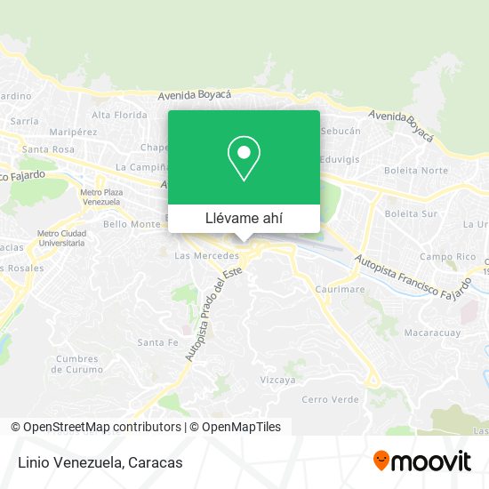 Mapa de Linio Venezuela