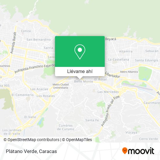 Mapa de Plátano Verde