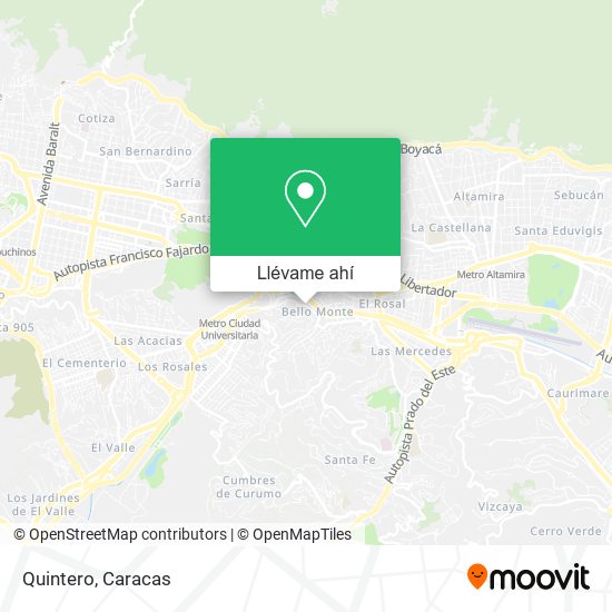 Mapa de Quintero