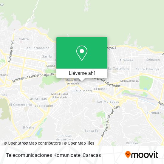 Mapa de Telecomunicaciones Komunicate