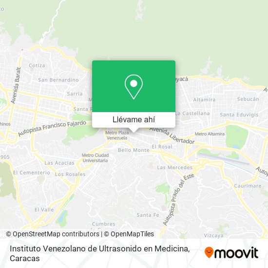 Mapa de Instituto Venezolano de Ultrasonido en Medicina