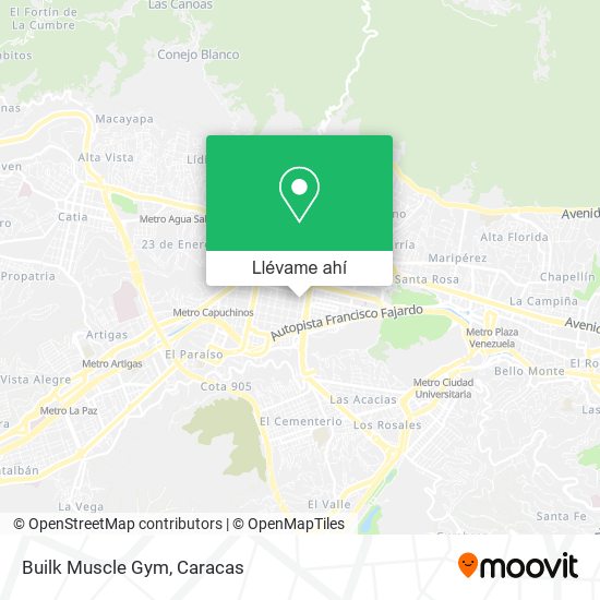 Mapa de Builk Muscle Gym