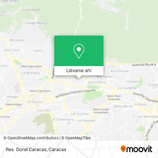 Mapa de Res. Doral Caracas