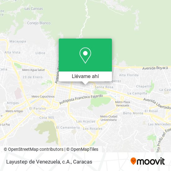 Mapa de Layustep de Venezuela, c.A.