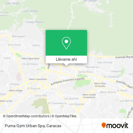 Mapa de Puma Gym Urban Spa