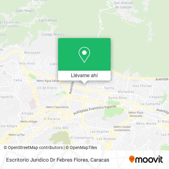 Mapa de Escritorio Juridico Dr Febres Flores