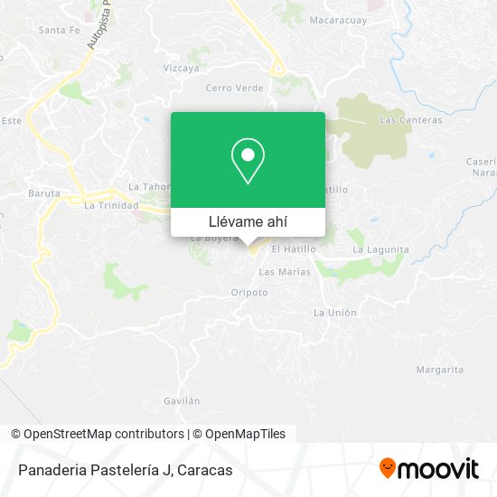 Mapa de Panaderia Pastelería J