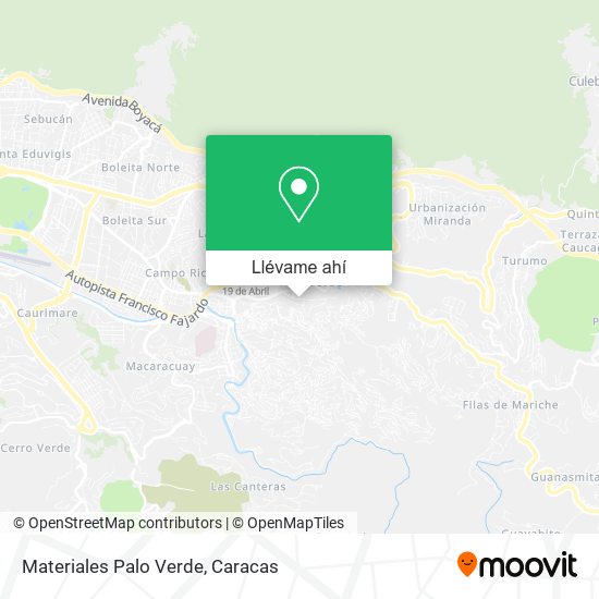 Mapa de Materiales Palo Verde