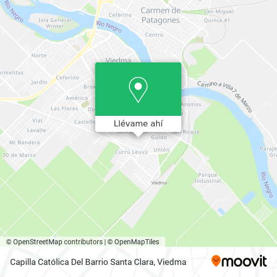 Mapa de Capilla Católica Del Barrio Santa Clara
