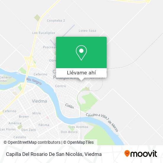 Mapa de Capilla Del Rosario De San Nicolás