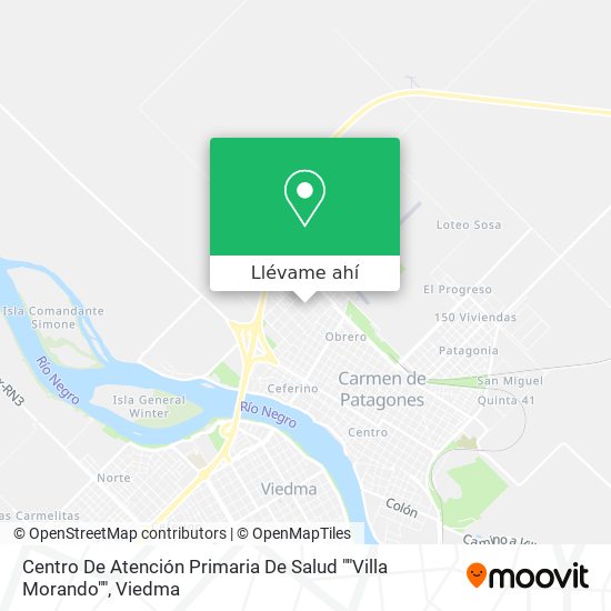 Mapa de Centro De Atención Primaria De Salud ""Villa Morando""