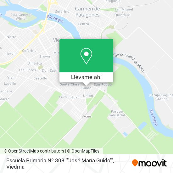 Mapa de Escuela Primaria Nº 308 ""José María Guido""
