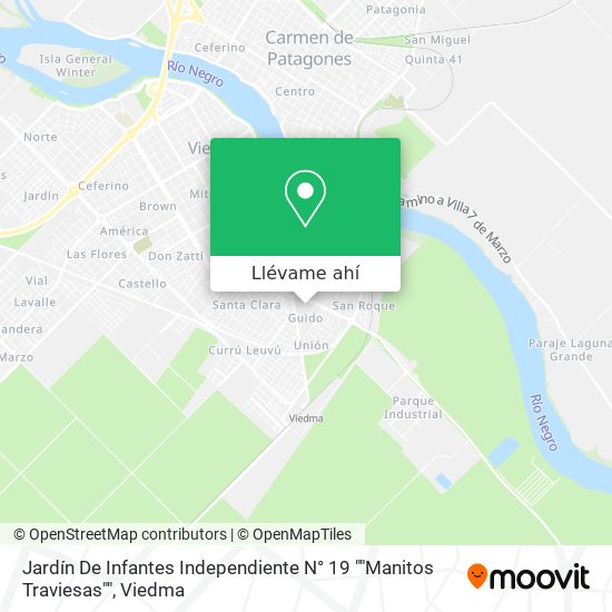 Mapa de Jardín De Infantes Independiente N° 19 ""Manitos Traviesas""