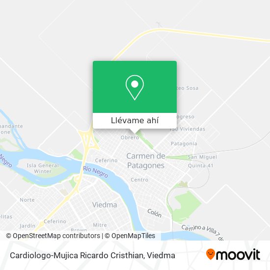 Mapa de Cardiologo-Mujica Ricardo Cristhian