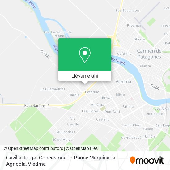Mapa de Cavilla Jorge -Concesionario Pauny Maquinaria Agricola